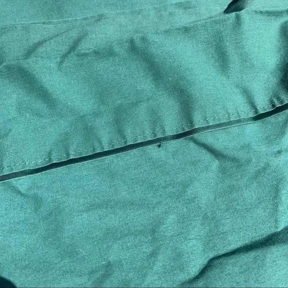Vintage Full Size Bedding Sheet Set Fitted & Flat! Forest Green!